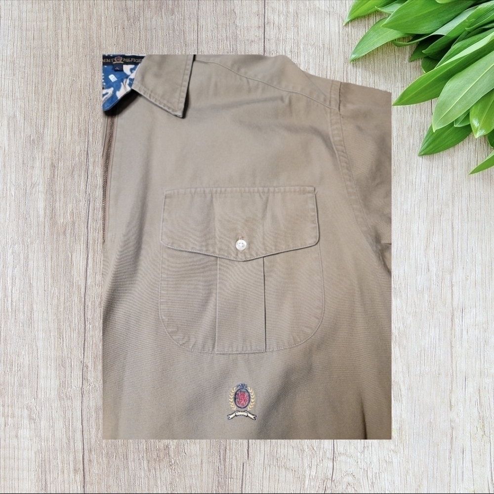 Tommy Hilfiger Vintage 90s Quarter Zipper Pullover Workwear Men's size Large - Picture 4 of 10